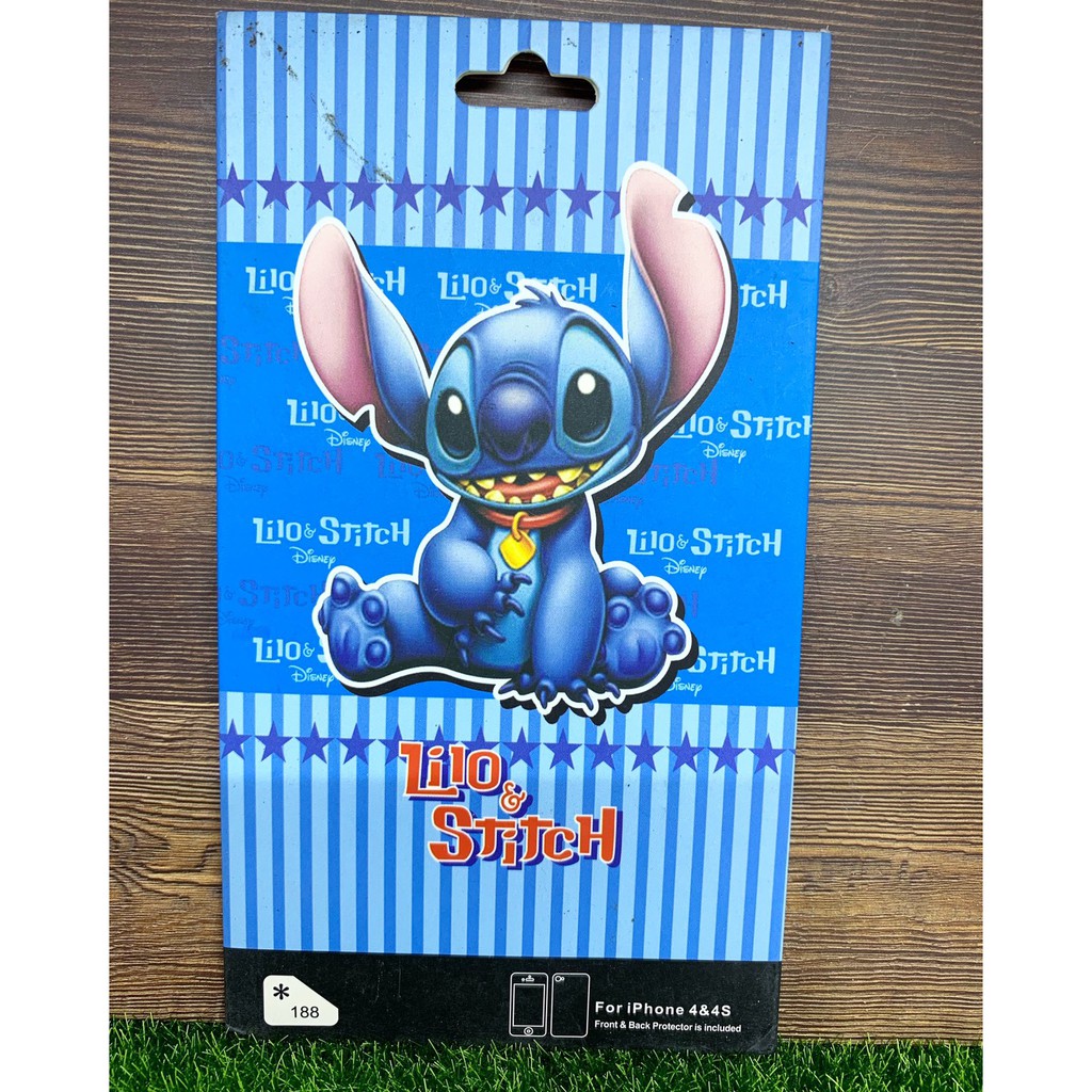 Screen Guard Stiker Pelindung Layar Lilo Stitch Micky Mouse Disney Iphone 4/ 4S/ 4G