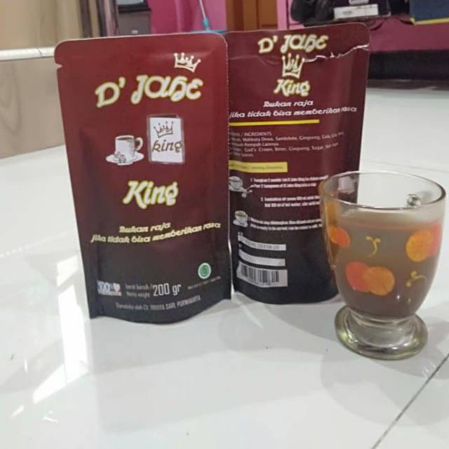 

minuman instan sari jahe D'jahe King Minuman Jahe serbuk siap seduh