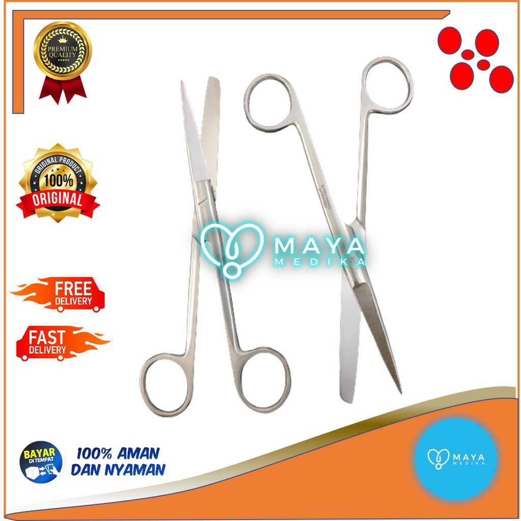 

Gunting Lurus Tajam-Tumpul / MS / 18 cm MS
