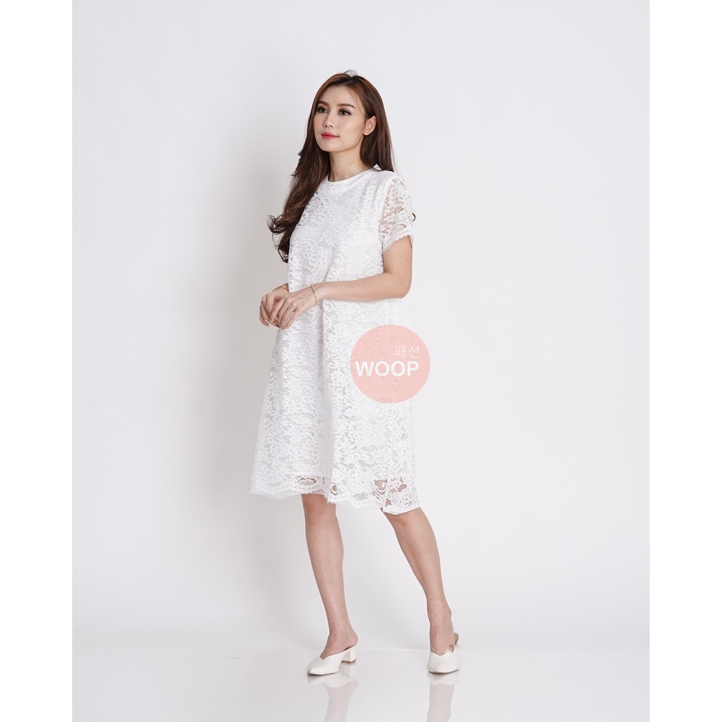 Majestic lace dress pakaian wanita