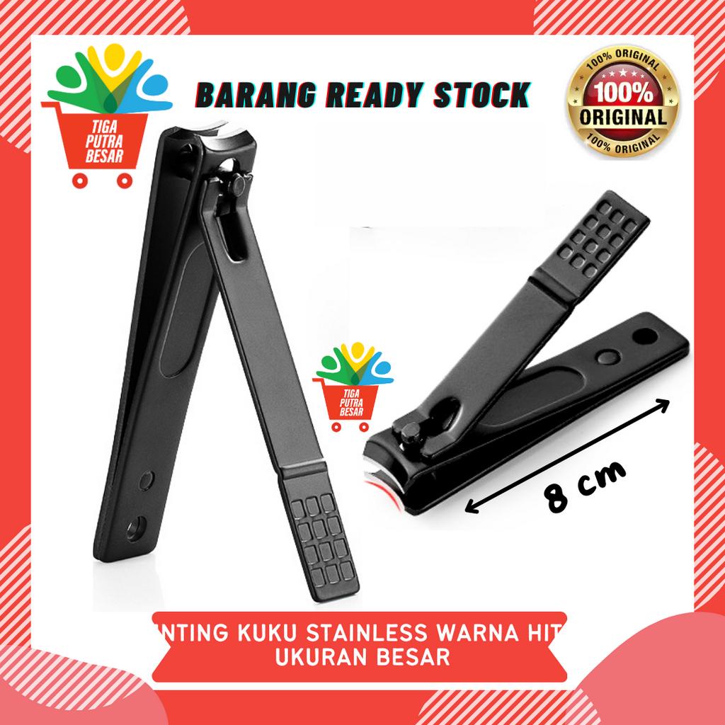 GUNTING KUKU STAINLESS WARNA HITAM UKURAN BESAR