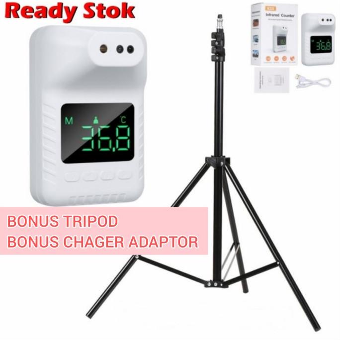 K3 Pro Infrared Thermometer / Wall Thermometer dinding + Stand Tripod