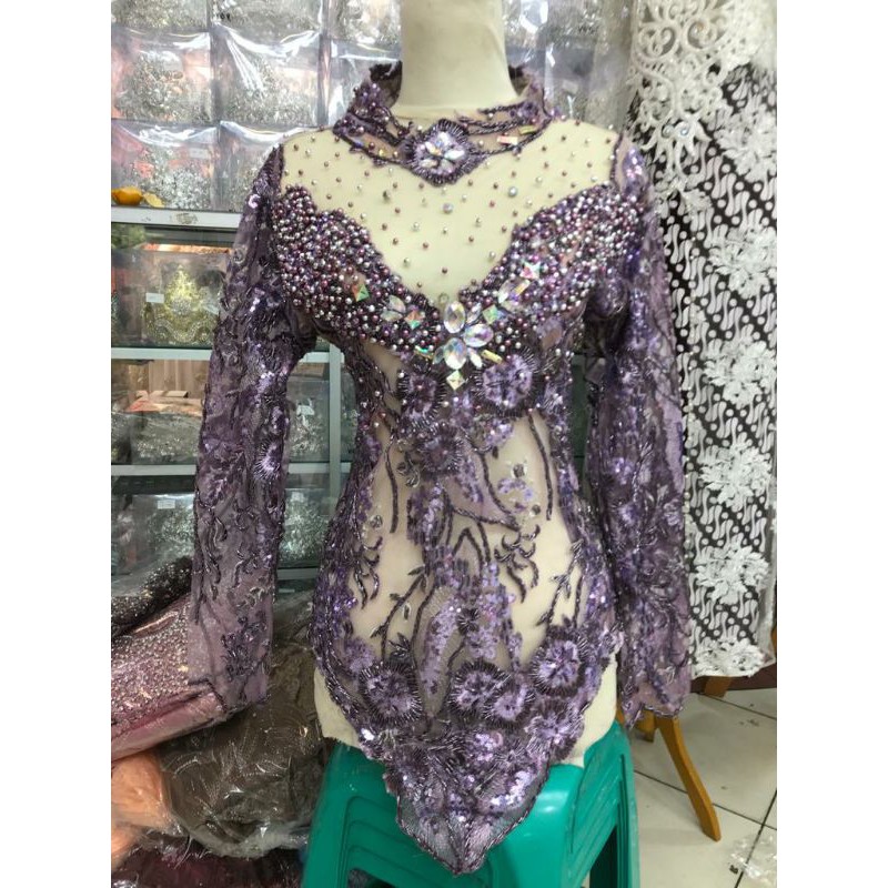 ATASAN KEBAYA BUNGA 3D//KEBAYA ATASAN GAUN WEDDING//ATASAN KEBAYA