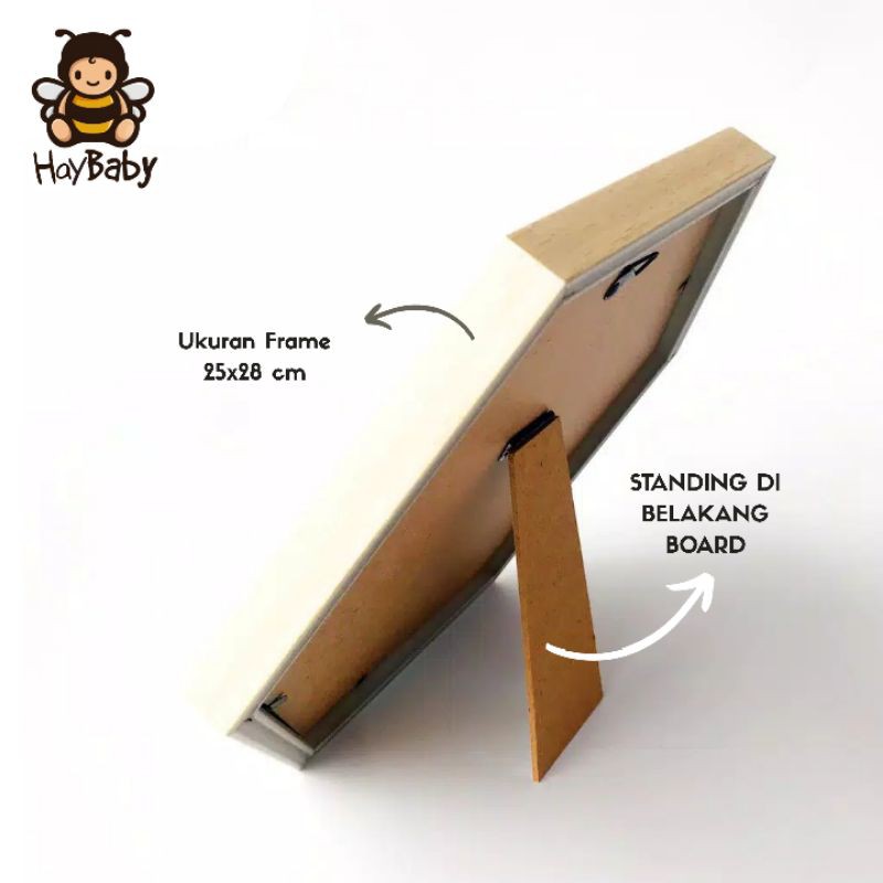 

Haybaby Set Felt Letter Board / Letter Board Hexagon / Papan Nama Bayi Murah