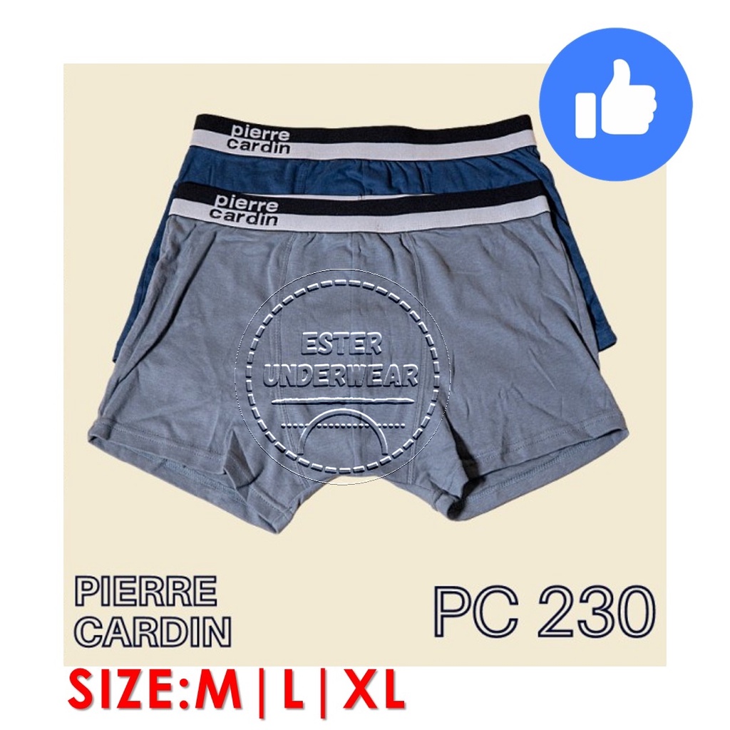 Celana Boxer Pria PIERRE CARDIN  PC 230 ISI-2 PCS harga terjangkau