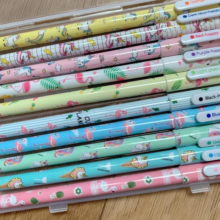 

Best - PEN MARBEL FLAMINGO UNICORN PULPEN KARAKTER UNICORN FLAMINGO WARNA WARNI ISI 10 PCS ,,
