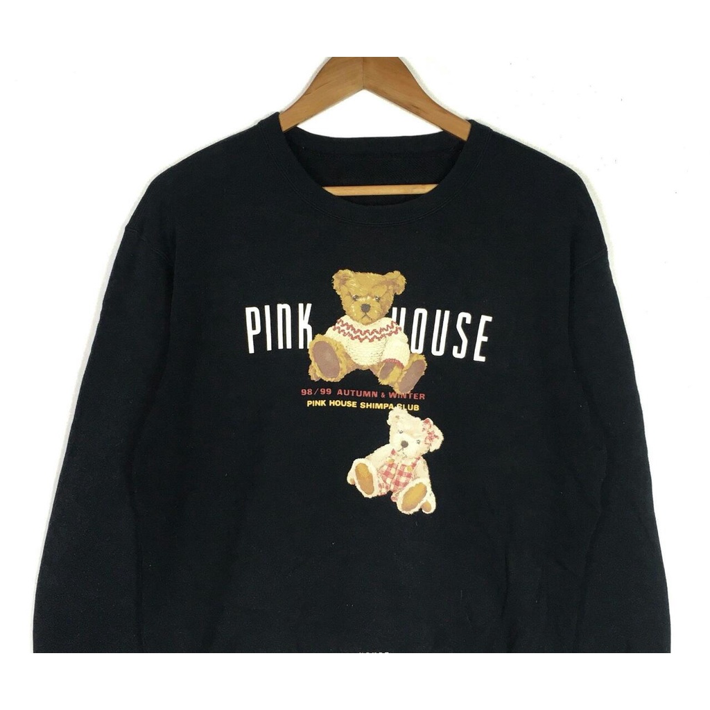 SWEATER UNISEX PINK HOUSE TWO BEAR SIZE M - XXL / SWEATER TEBAL TERBARU