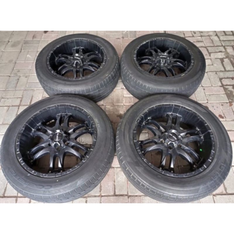 velg second Racing copotan mobil Mitsubishi Pajero ring 20 plus paketan Ban siap pakai