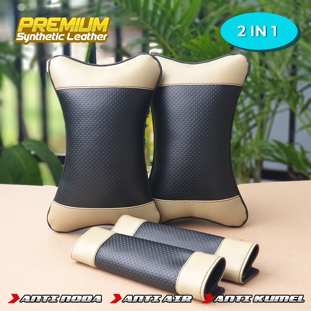 Bantal Mobil / Bantal Jok Mobil / Kulit Sintetis Anti Kumel Motif Wajik