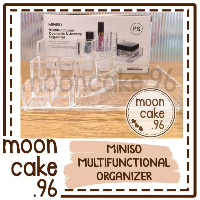 Miniso Multifunctional Organizer / multifunctional cosmetic make up case akrilik mika acrylic