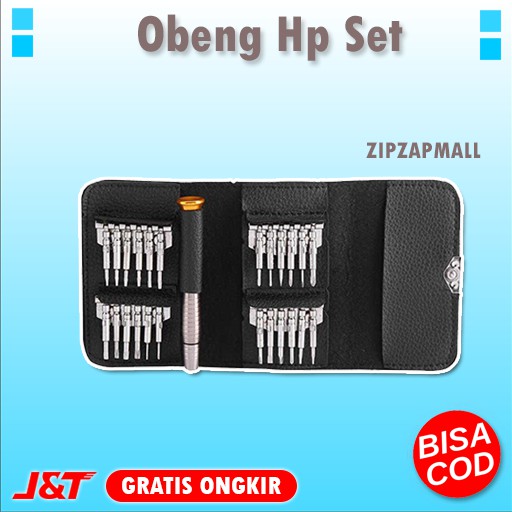 Obeng Hp Set Obeng Laptop 25 in 1 Magnetic Serbaguna  Peralatan Reparasi Smartphone Murah Original