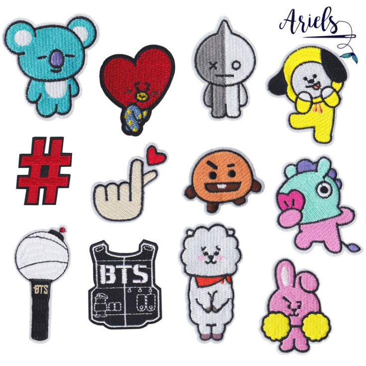 Stiker Dinding Bahan Mudah Dilepas Gambar Tulisan Kpop  