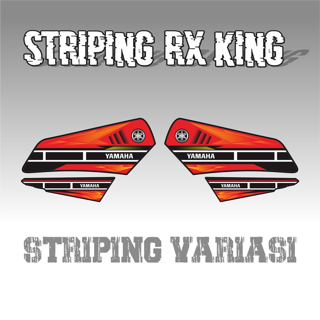 COD STRIPING VARIASI MOTOR  RX KING ANTI MAIN STREAM - STRIPING MOTOR YAMAHA RX KING MERAH VARIASI