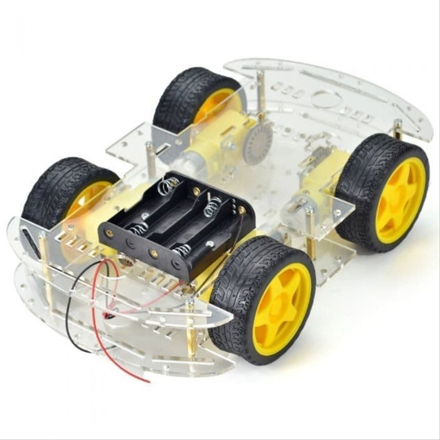 Chasis Mobil Robot 4wd 4 wd Smart Car Chasis For Arduino