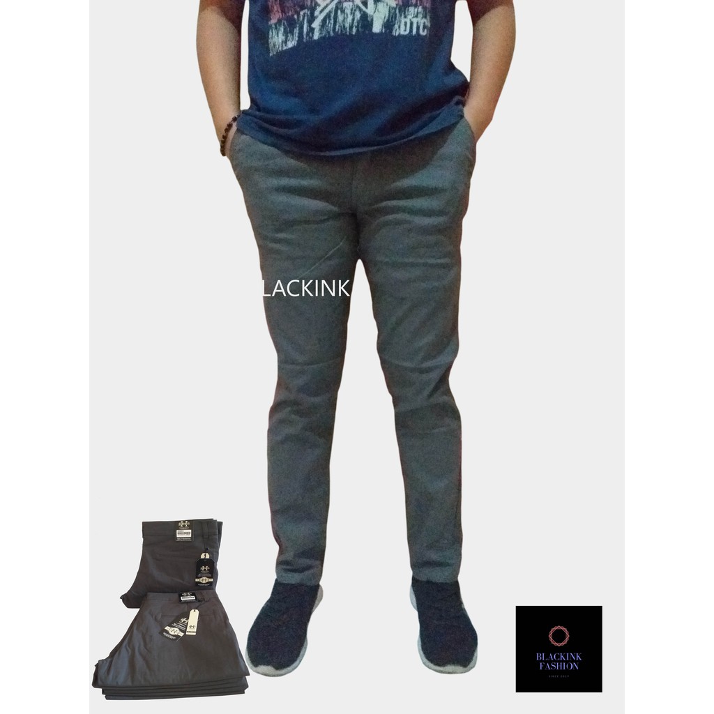 BLACKINK Celana  chino  panjang H GEES Celana  chino  cowok 