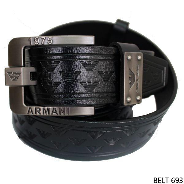 Ikat Pinggang Jarum Semi Kulit Hitam - BELT 693