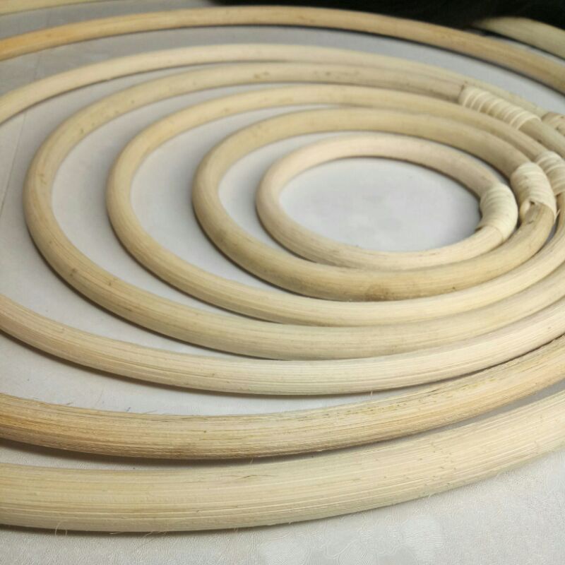 Ring rotan single holahop,  bahan dekorasi,  ring flowers Diameter 10.15.20.25.30.40.50 cm