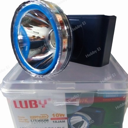 Senter Kepala Headlamp Luby L-2897L Murah Putih