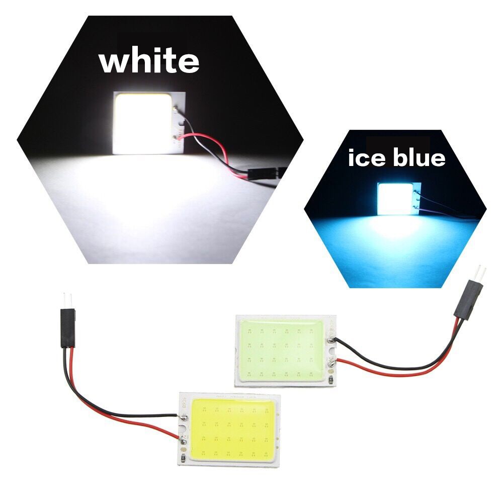 1pc Lampu LED COB 48 SMD T10 4W 12V Warna Putih Untuk Interior Mobil