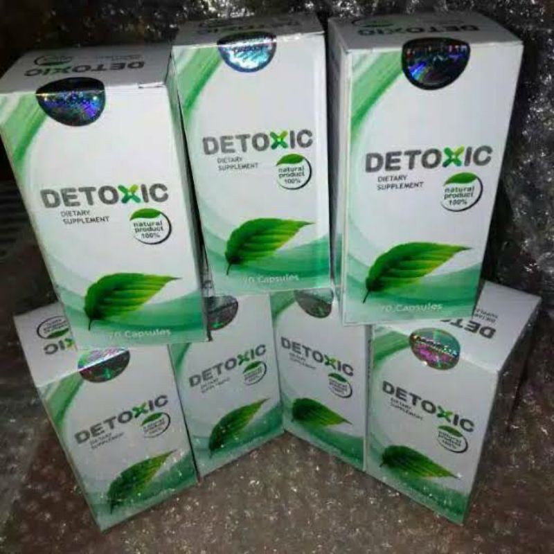 Detoxic Asli 100% Original Obat Herbal Anti Parasit Terbaik Detocline Cleanse Support