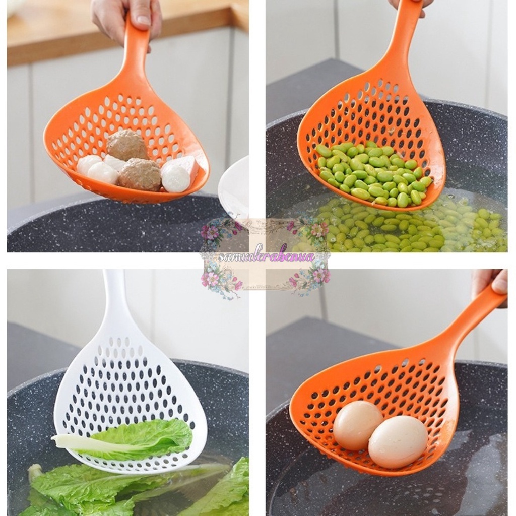 RT99 COOKING COLANDER /SENDOK SEKOP SEROK SARINGAN SUP MIE TIRISAN REBUSAN SAYURAN MAKANAN PERALATAN MASAK DAPUR SB3540