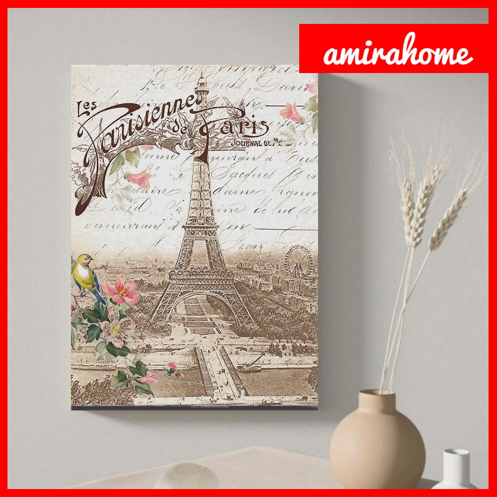 Hiasan dinding Vintage Dekorasi Rumah Poster EIFFEL Hiasan Kamar Pajangan PARIS