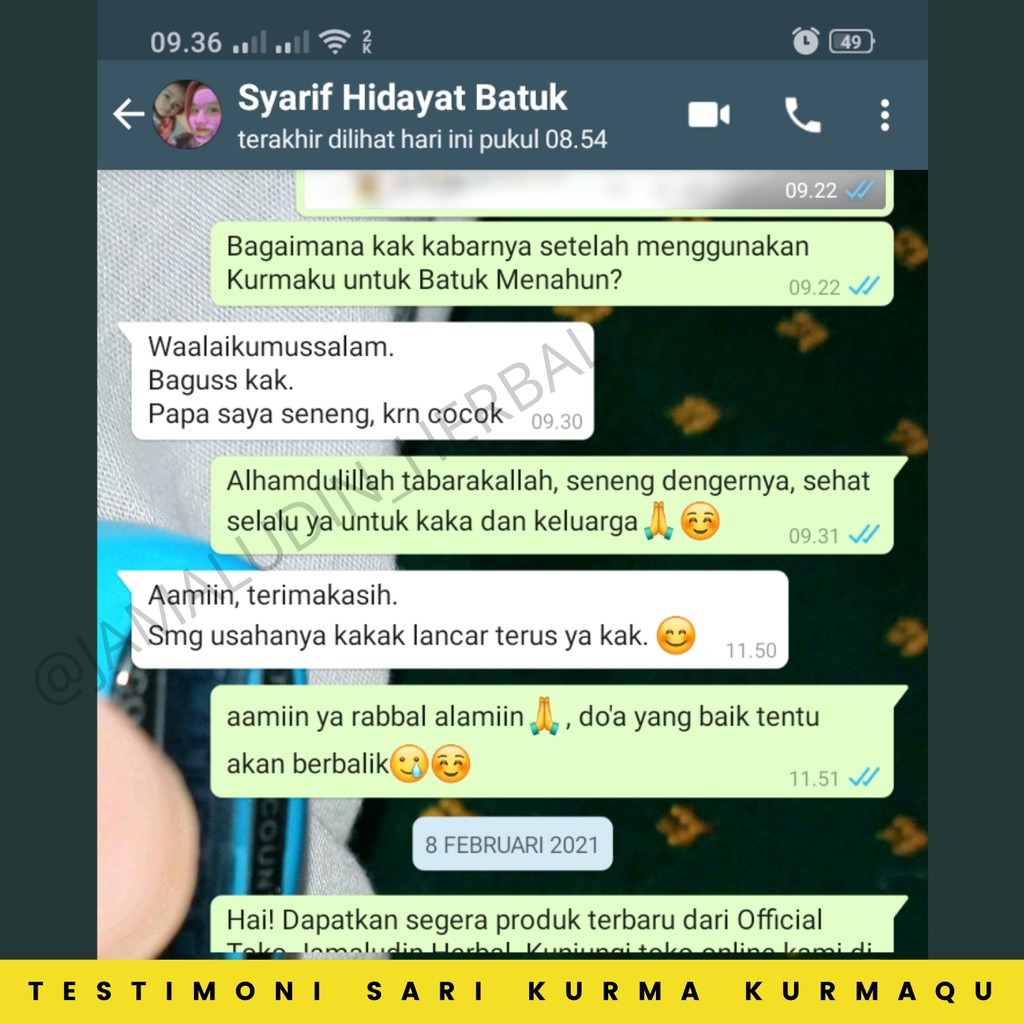 Obat Herbal Batuk Menahun - Batuk Berdarah - Bronkitis - Batuk Rejan - Nyeri Paru Kurmaqu Asli-3