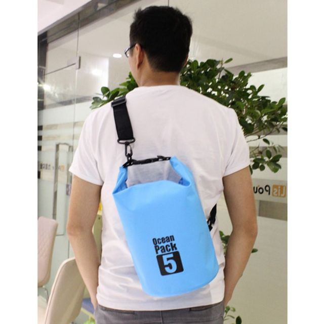 OCEAN PACK 5 L - Tas Anti Air - Waterproof Dry Bag - Travel Selempang . BGB-56