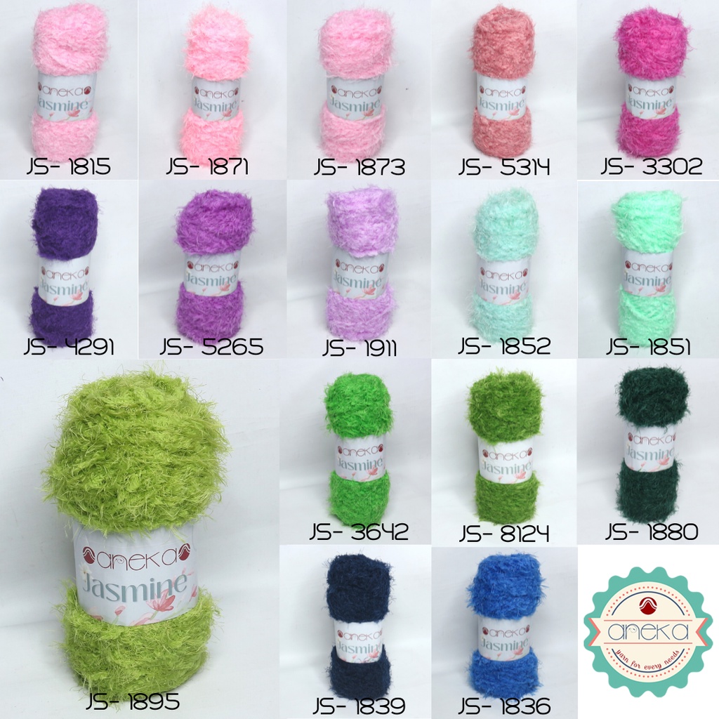 KATALOG - Benang Rajut Bulu Halus Jasmine Yarn / Cashmere Plush