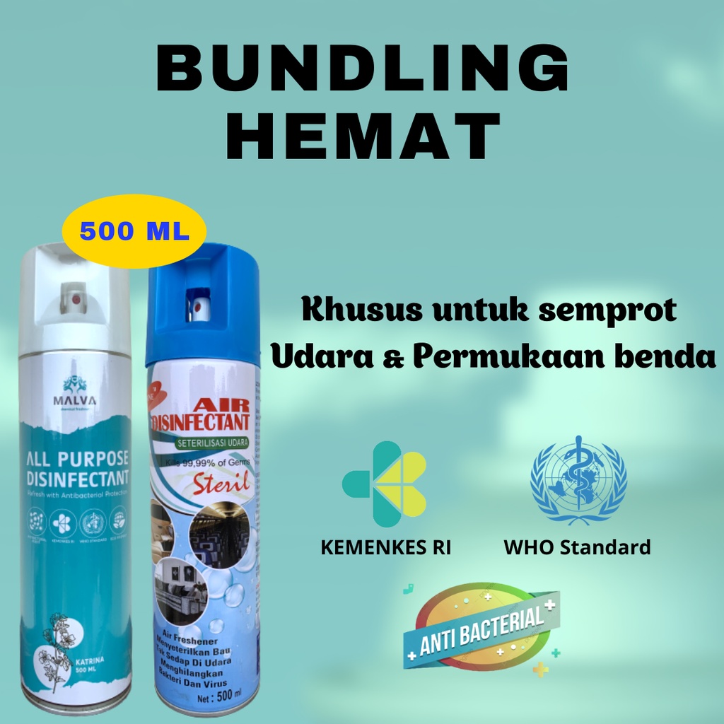 Semprotan disinfektan / air disinfectant / desinfektan spray sanitizer ruangan udara dan barang