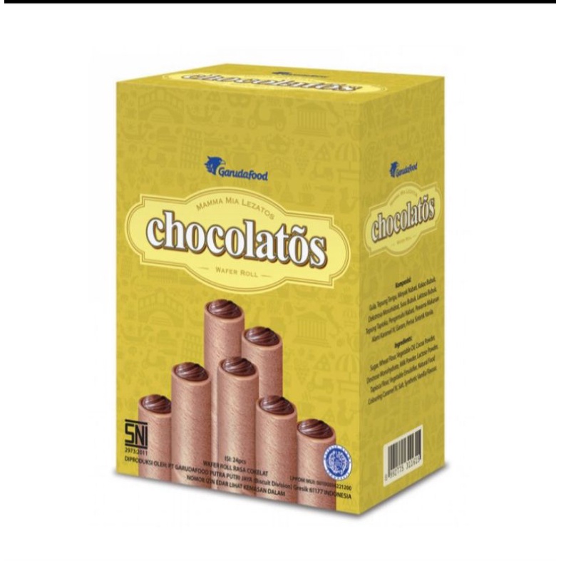 

chocolatos wafer roll ( isi 24)