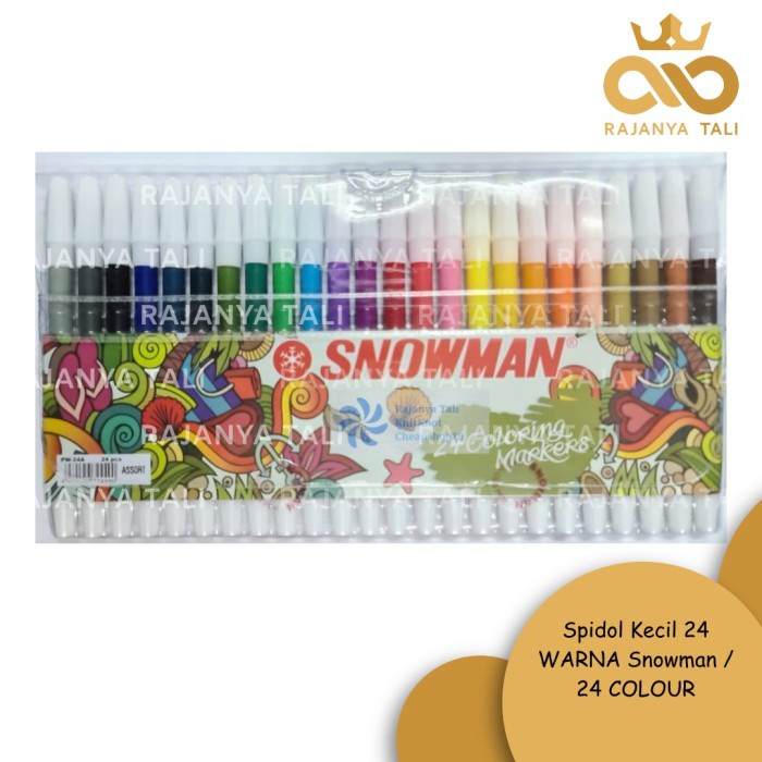 

Berkualitas Spidol Kecil 24 Warna Snowman / 24 Colour Berkualitas