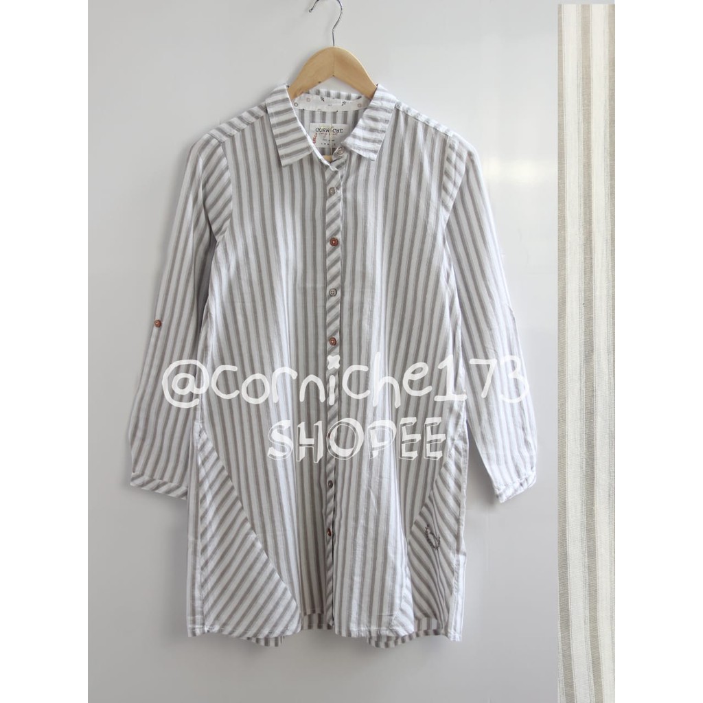 Corniche Vicky Shirt Off White - TH231128