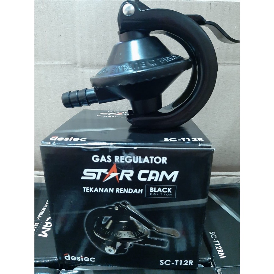 Regulator Gas LPG Starcam Destec SC-T12R Black Star Cam SCT12R Elpiji Selang Non Meteran