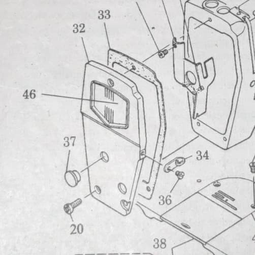 229-02159 Face Plate / Tutup Muka Juki 5530