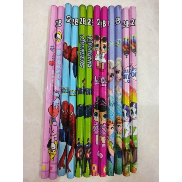 

Pensil 2b batang satuan / eceran karakter