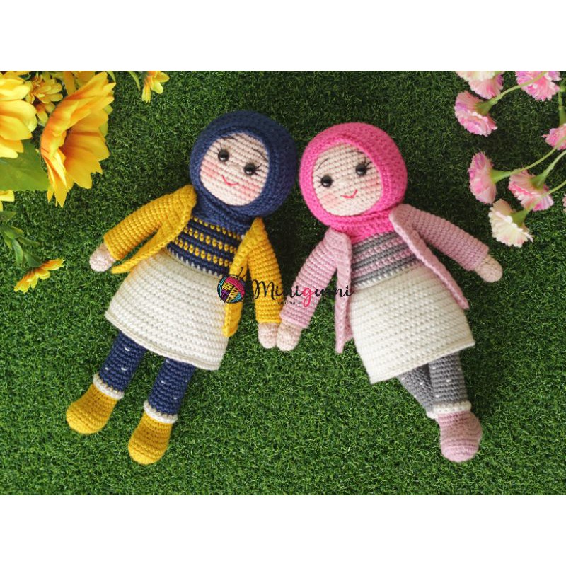 READY - BONEKA RAJUT AMIGURUMI HIJAB CARDIGAN