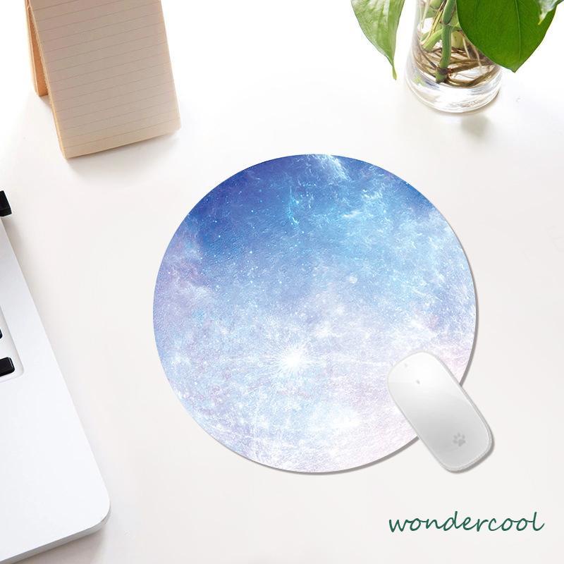 10 Kartun Seni Desain Mouse Mouse Round Office Mouse Pads -Won