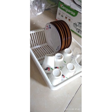 RAK PIRING PLASTIK RAK PENIRIS PERALATAN MAKAN MURAH