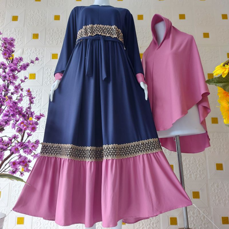 GAMIS SET SYARI HASMI DIWELA TERBARU