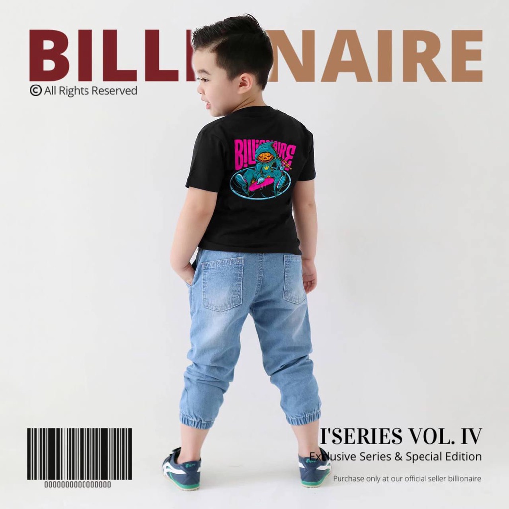 Kaos anak Billionaire Illustration Series Vol.IV