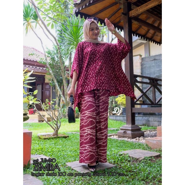 ONE SET WAKA WAKA ONE SET RAYON JUMBO SETELAN WAKA WAKA JUMBO