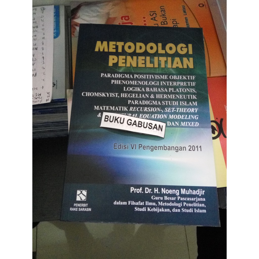 Buku Metodologi Penelitian Noeng Muhadjir Pr Shopee Indonesia