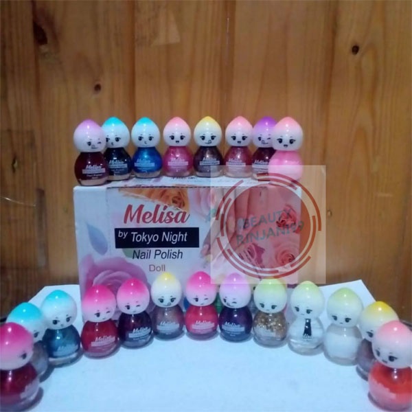 Kutek Melisa by Tokyo Night Nail Polish Colorful 6ml | Cat Kuku | Kutek Warna