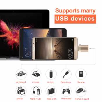 USB Female to USB Type C OTG Adaptor / Otg Type C To USB Otg Adaptor Android / Usb Otg Adapter Android Connector Samrt Phone Otg / Kabel Otg Usb Otg Micro Usb To Usb Otg Multifungsi Hub Data Cable &amp; Charge / Usb Otg Android Usb Otg Charger Micro Usb Murah