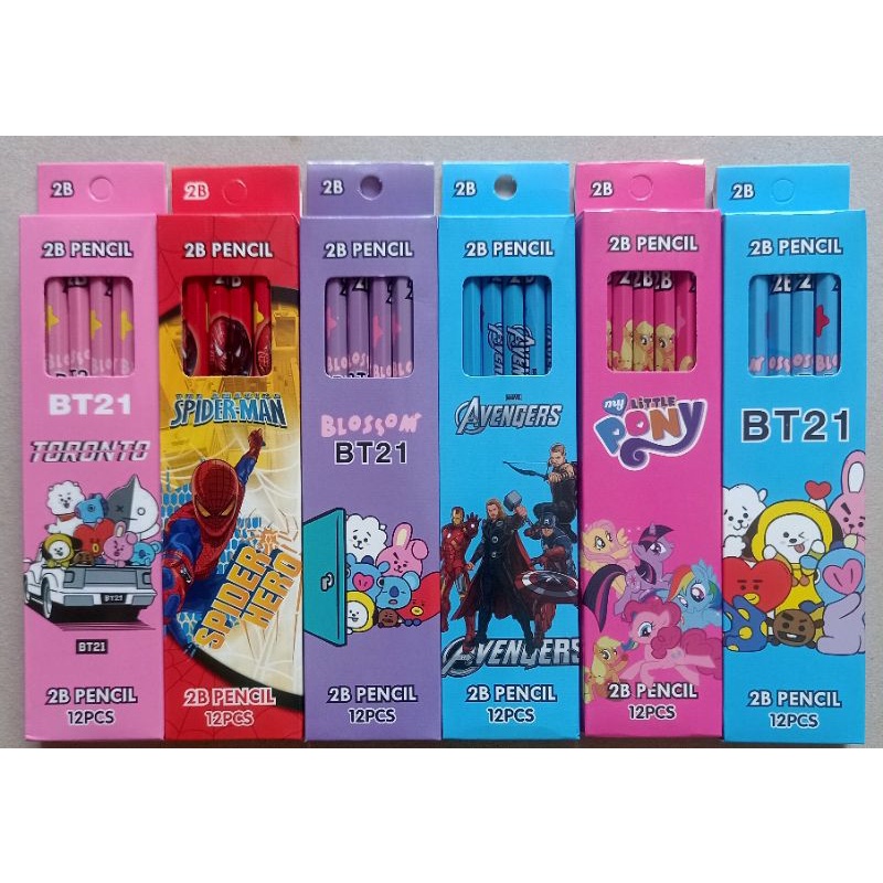 

Pensil kayu fancy/ karakter 2B