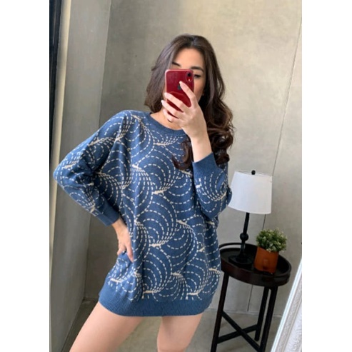 RB Blus Rajut Import Jumbo XXXL Premium Razka Knits Cotton Premium