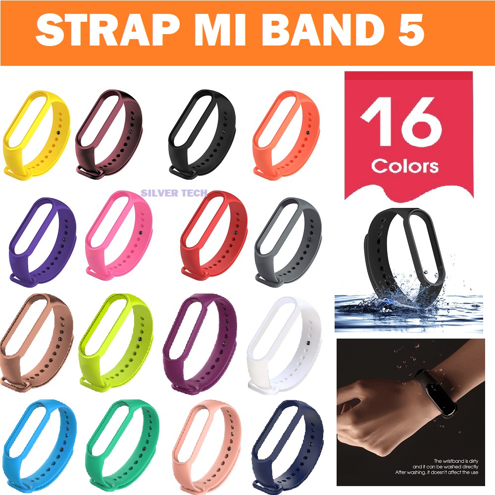 SAIIA STORE STRAP MI BAND 3 / 4 / 5 / 6 MI BAND 6 / TALI MI BAND 3 4 5 6 ANEKA WARNA HIGH QUALITY