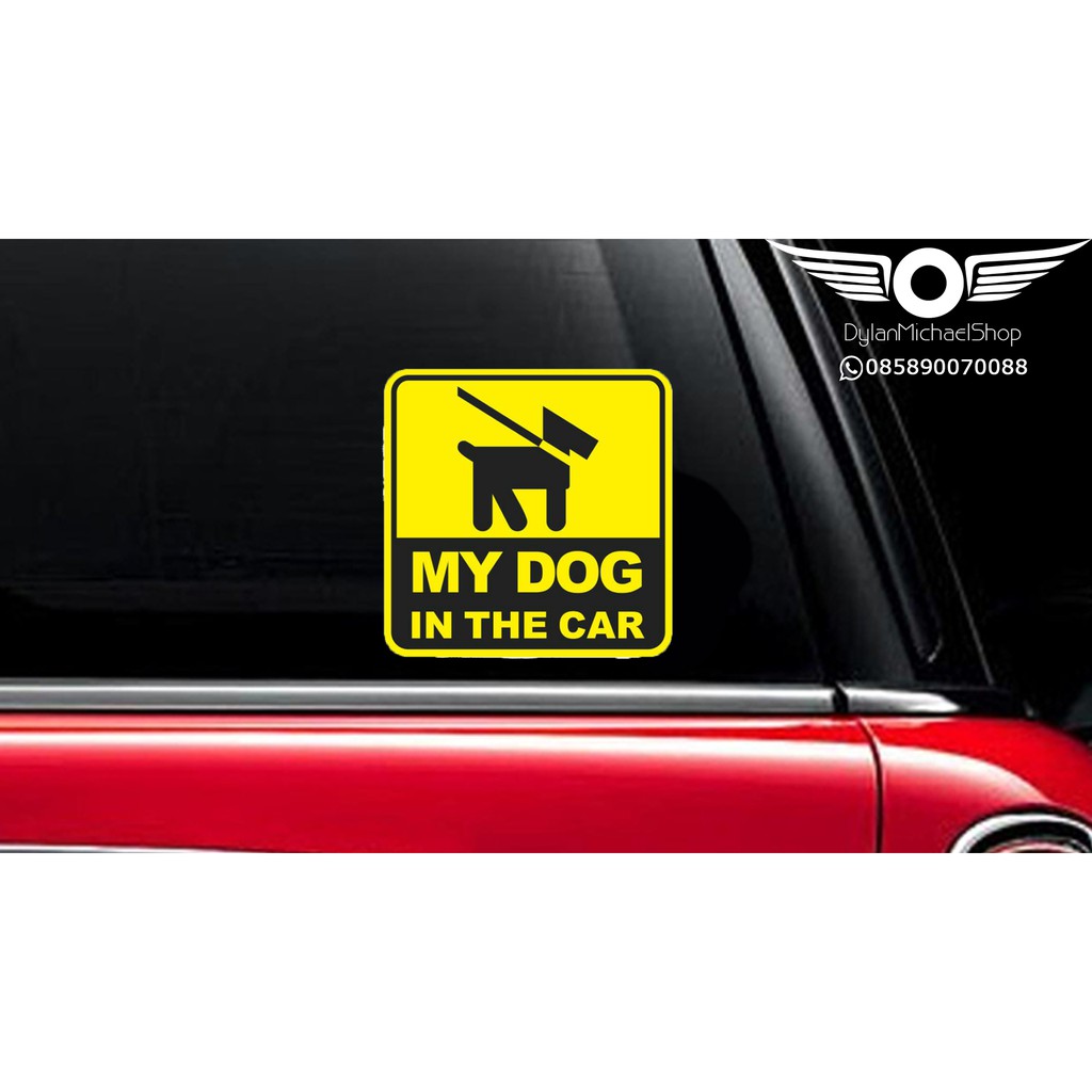 Stiker Mobil Puppy Doggie Dog on Board Car Sticker Vinyl Decal Anjing