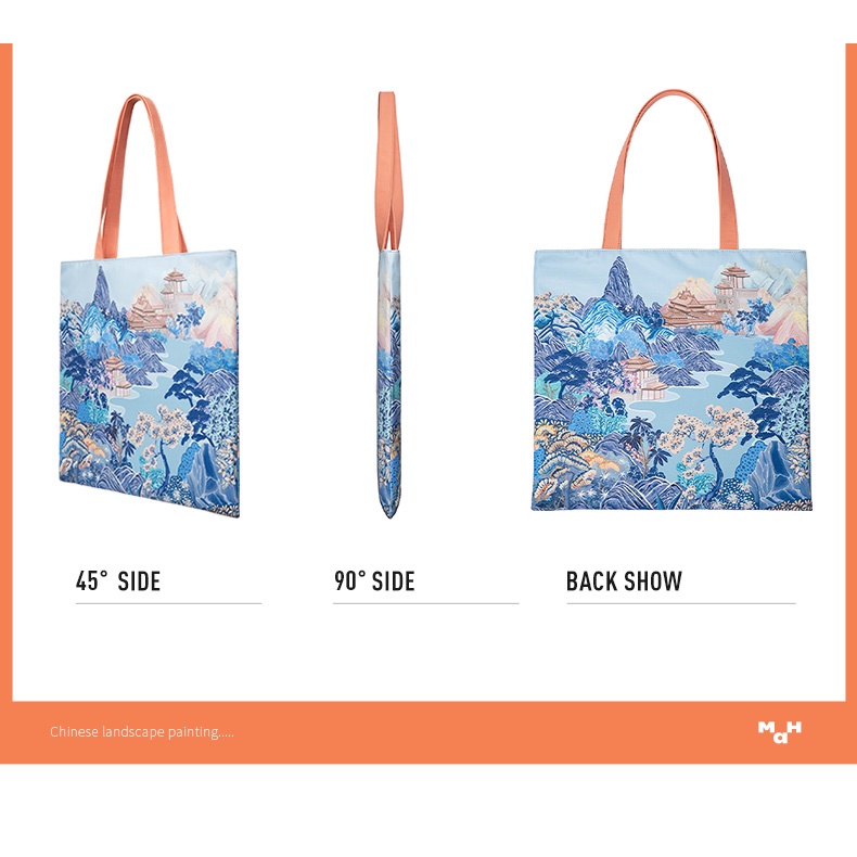 MAH Original Designed Tote Bag Bahan Kanvas Tas Cewek Laptop Bag